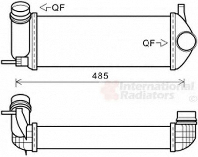 VAN WEZEL 43004615 -  Интеркулер
